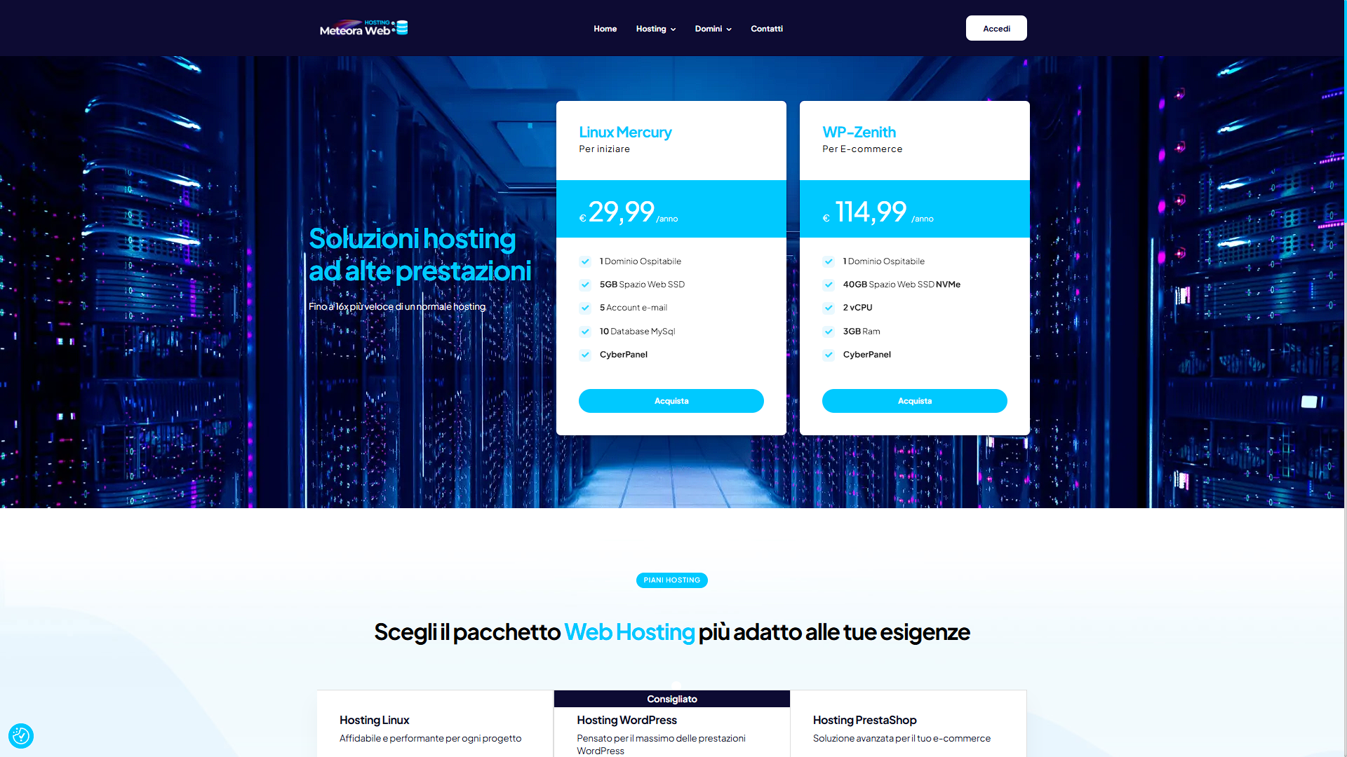 Meteora Web Hosting